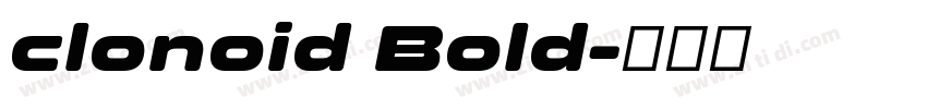 clonoid Bold字体转换